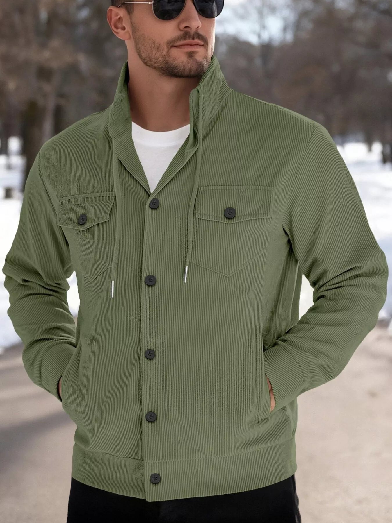 Il Tevere Cotton-Canvas Field Jacket in Khaki